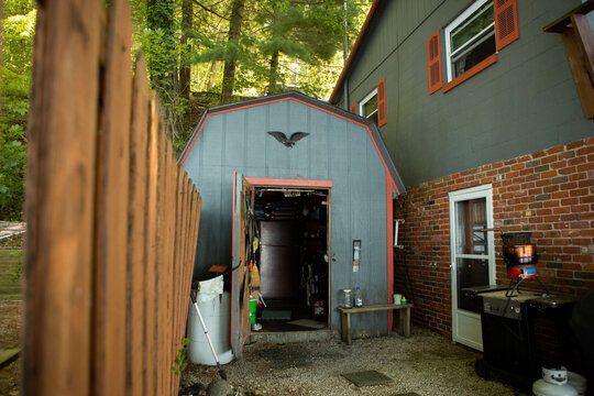 Rustic Old Shed Next to Midwest House