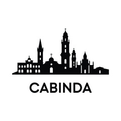 Fototapeta premium cabinda city skyline silhouette architecture building tower