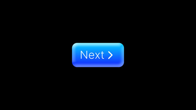 Next Navigation Button Animation &ndash; Blue Gradient User Interface Element with Arrow Icon and Smooth Transition Effects for Mobile Apps, Tutorials and Interactive Presentations