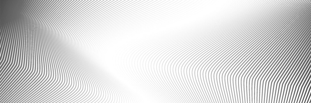 A series of parallel horizontal black lines of varying thickness and density, creating a gradient effect.
