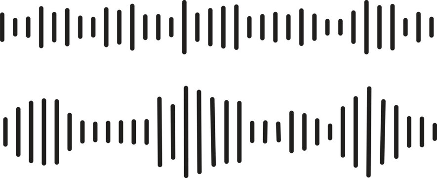 Abstract Soundwave Illustration, Audio Waveform Graphic, Modern Music Visualization Background for Creatives