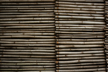 Obraz premium the texture of old reeds, like a wall