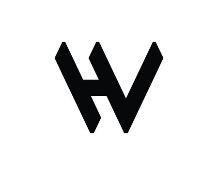 HV Logo Design. HV