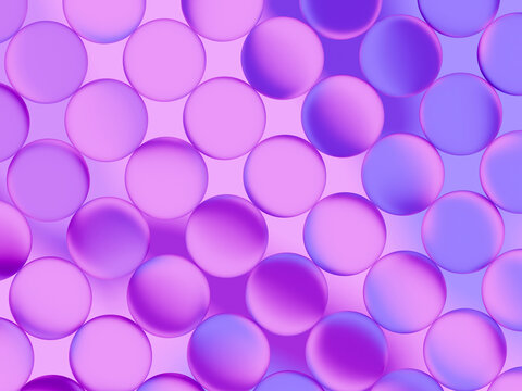 Colorful Circles Create a Pattern on a Surface With Soft Light