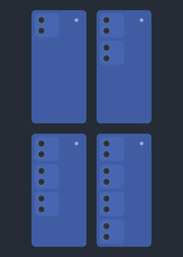Poster with evolution of smartphones
