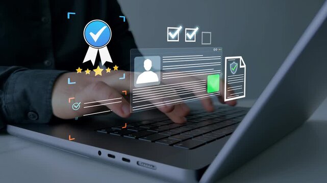 Employee qualification and selection process documents, recruitment approval, workforce management, human resources evaluation, hiring procedure, business compliance and career certification.