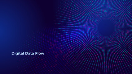 Digital Data Flow Technology Background © Yuriy Bogdanov