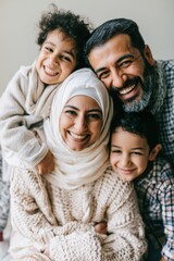Fototapeta premium Joyful Family Moments in a Cozy Home