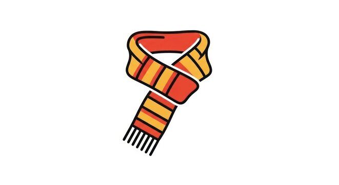 Vibrant colorful striped necktie graphic.
