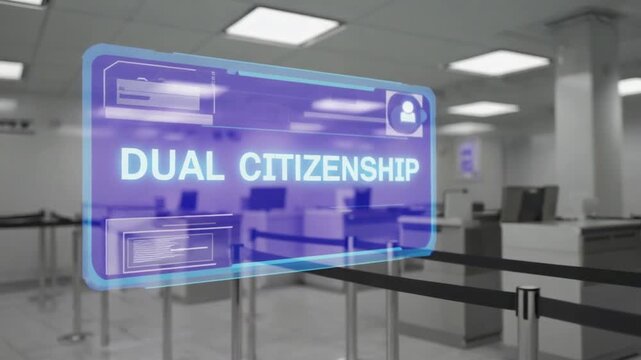 Dual citizenship hologram.