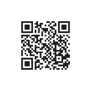 Scan QR code icon. Fake template of qr code, fake qr code mockup