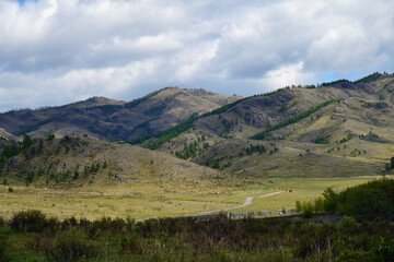 Fototapeta premium Siberian scenery. Republic of Khakassia, Russia