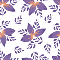 Fototapeta premium seamless pattern with flowers