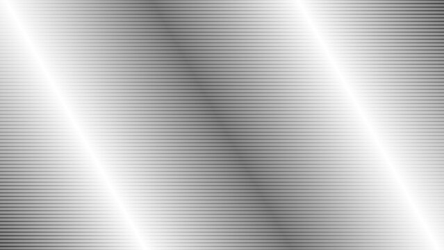 A metallic gray vector background showcases a ribbed texture with horizontal lines and bright vertical highlights to simulate a brushed aluminum or steel industrial surface.