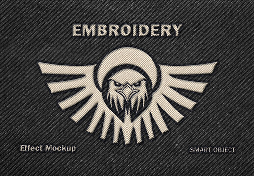 Embroidery Effect Mockup