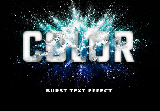 Burst Text Effect