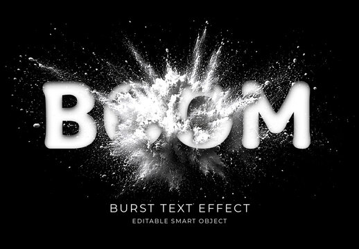 Burst Text Effect