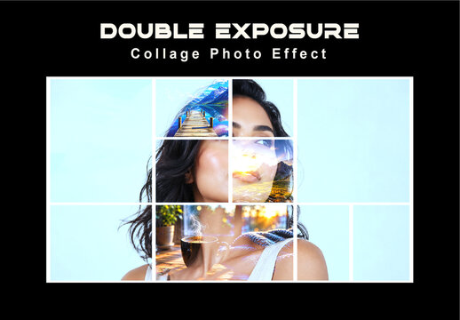 Double Exposure Collage Photo Effect