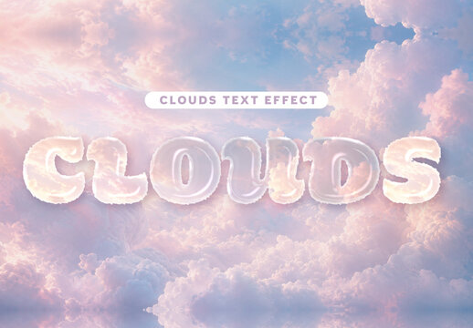 Clouds Text Effect