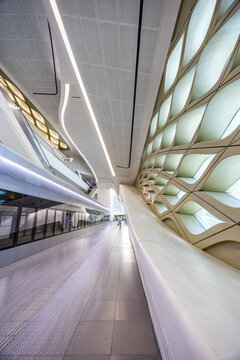Riyadh Metro KAFD King Abdullah Financial District Station by Zaha Hadid Architects in Saudi Arabia