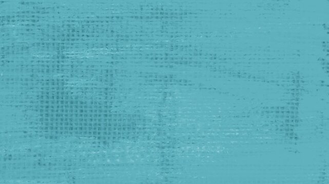 Abstract dynamic color background with grunge texture of brush strokes and linen fabric texture with large weave, blue wall. The texture of the loop for the video.