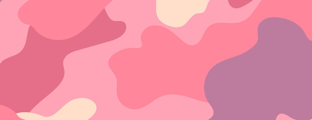 Abstract pink camouflage pattern with organic shapes and soft hues. © Rawpixel.com