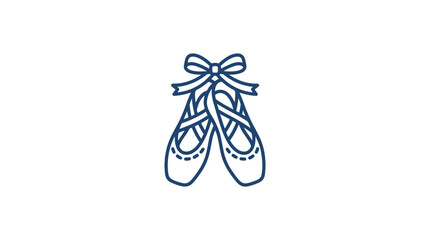 A pair of elegant ballet pointe shoes with ribbons tied in a bow. © Suhadi_Martodimejo