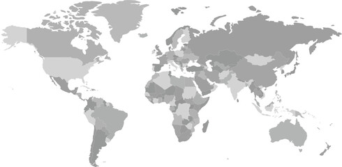 Editable World Map Vector © Alishba