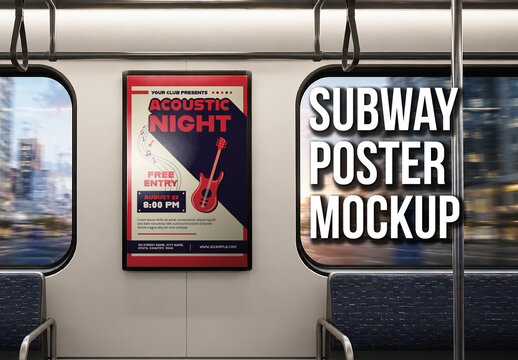 Subway Poster Mockup