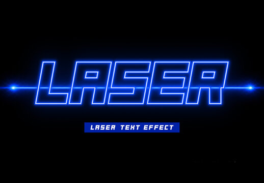 Laser Text Effect