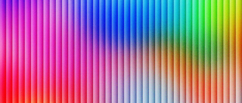 Vibrant rainbow gradient background with vertical 3D fluted texture, colorful ribbed pattern for modern digital design, abstract multi-color striped surface for creative marketing backdrops.
