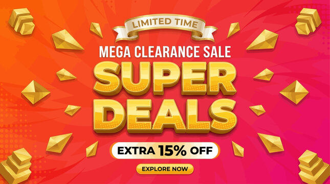 Mega Clearance Sale Super Deals Extra 15% Off For A Limited Time