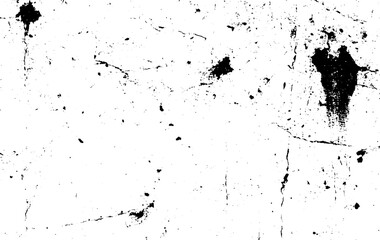Fototapeta premium Rough, scratch, splatter grunge pattern design brush strokes. Overlay texture. Faded black-white dyed paper texture. Sketch grunge design. Use for poster, cover, banner, mock-up, stickers layout.