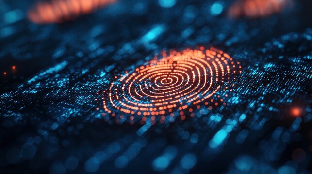 Digital fingerprint security concept