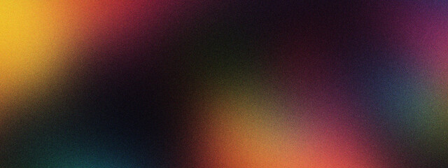 Abstract grainy gradient background with dark moody tones. Soft blurred texture with warm orange and purple light leaks. Cinematic film grain overlay for modern web design and social media.