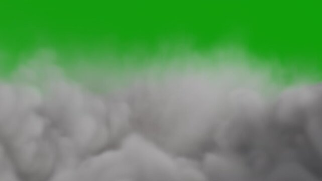 Flying or floating through clouds, green screen for transparency, two speeds, 24p