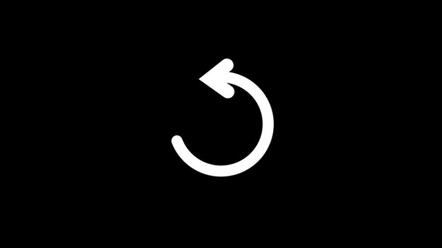 refresh icon animation sequence loop arrow rotate symbol graphic interface