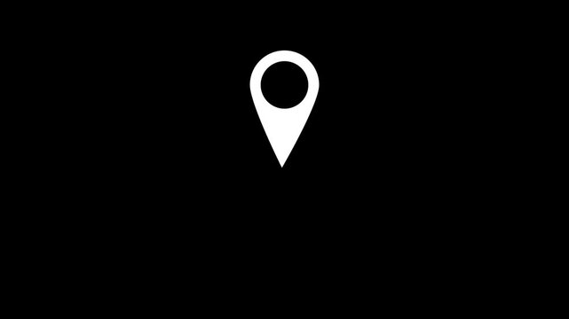 location pin icons in flat design navigation symbol pointer marker