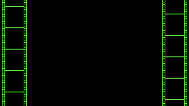 film strip advancing through projector video movie celluloid frames projection