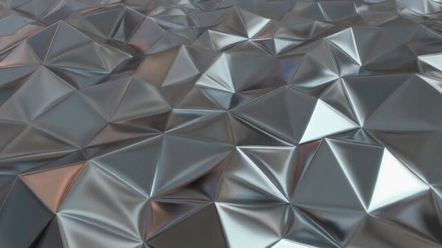 Close-up of metallic geometric pattern