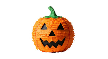 Obraz premium Colorful Halloween pumpkin piñata for festive celebrations