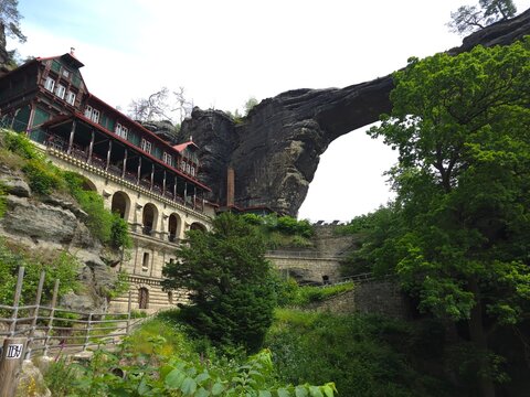 The majestic Pravcice Gate, the largest natural sandstone arch in Europe