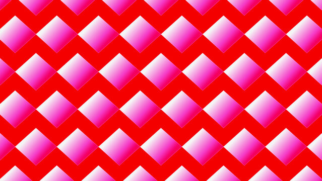 Abstract red diamond geometric pixel pattern