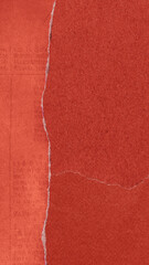 Fototapeta premium Textured torn red paper wallpaper for mobile