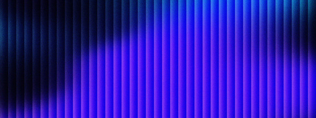 Futuristic blue neon vertical lines background, abstract glowing stripes with dark gradient texture, modern digital technology wallpaper, vibrant violet light bars for cinematic web headers.