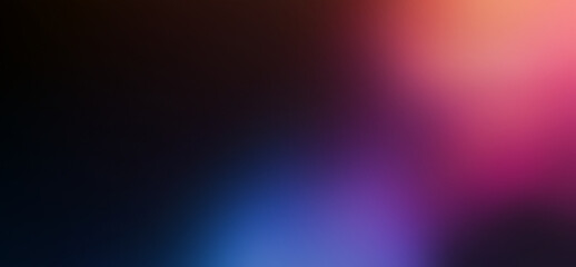 Obraz premium Dark Gradient Neon Background with Glowing Colors and Grainy Texture