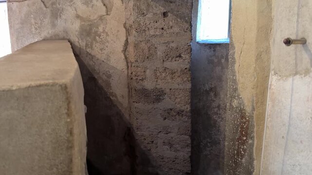 Beds from Brothel Rooms in Pompeii Ancient Interior