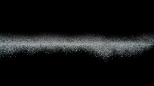 Dynamic soundwave oscillation visualization with vibrant particle movement