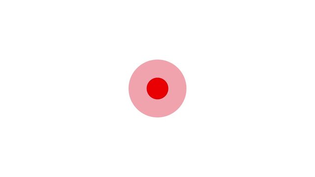 A beautiful dots icon animation on white background.Abstract dotted,dot icon animation.