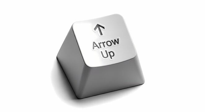 Up arrow keyboard key - navigation and direction concept with up arrow